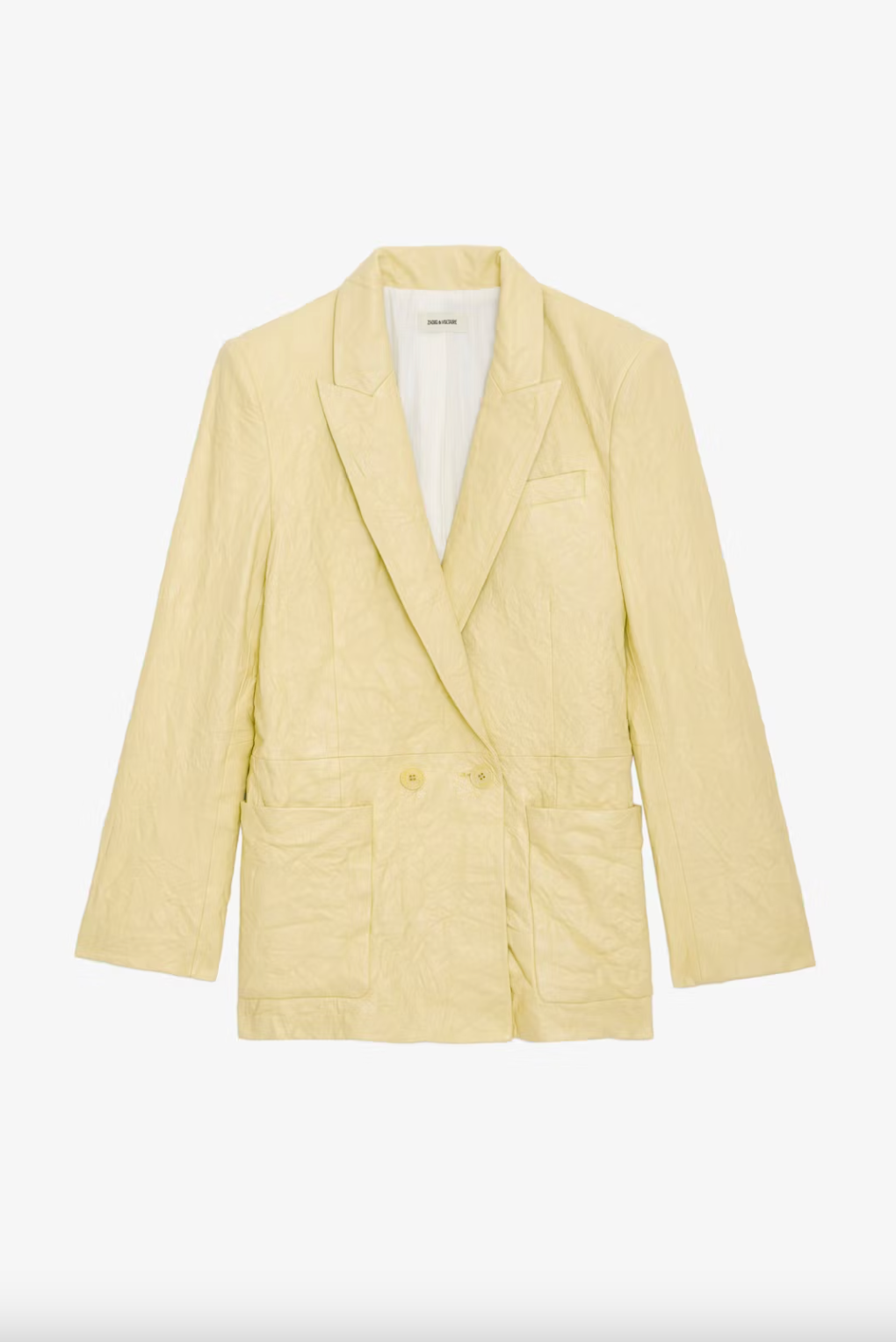 Visko Crinkled Leather Blazer - Shea by Zadig & Voltaire — view 6