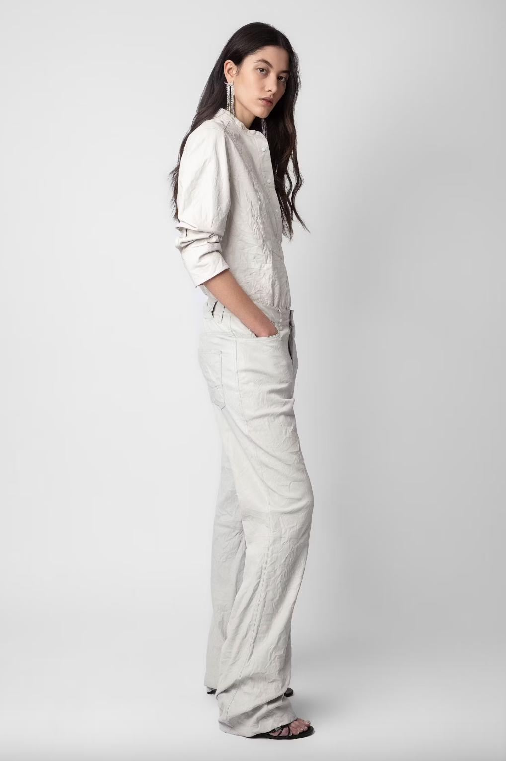 Pistol Crinkled Leather Pants - Judo by Zadig & Voltaire — alternate view
