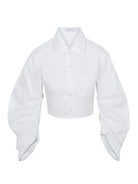 Raquel Top - White by Hevron — alternate view