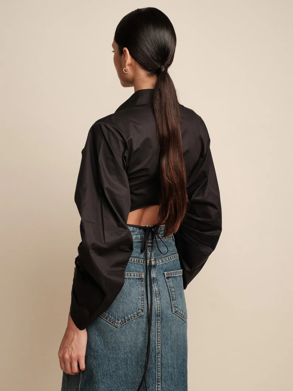 Raquel Top - Black by Hevron — alternate view