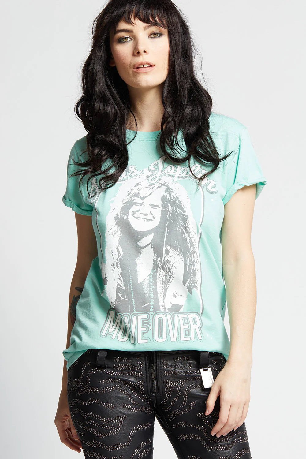 Janis Joplin Move Over Tee - Mint by Recycled Karma | 25 South Boutiques