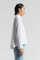 Poplin and Cotton Voile Shirt - White by Peserico — view 4
