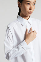 Poplin and Cotton Voile Shirt - White by Peserico — view 3