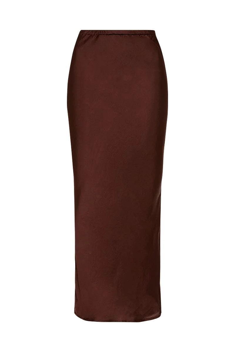 Ancora Skirt - Dark Truffle by Faithfull the Brand — view 5