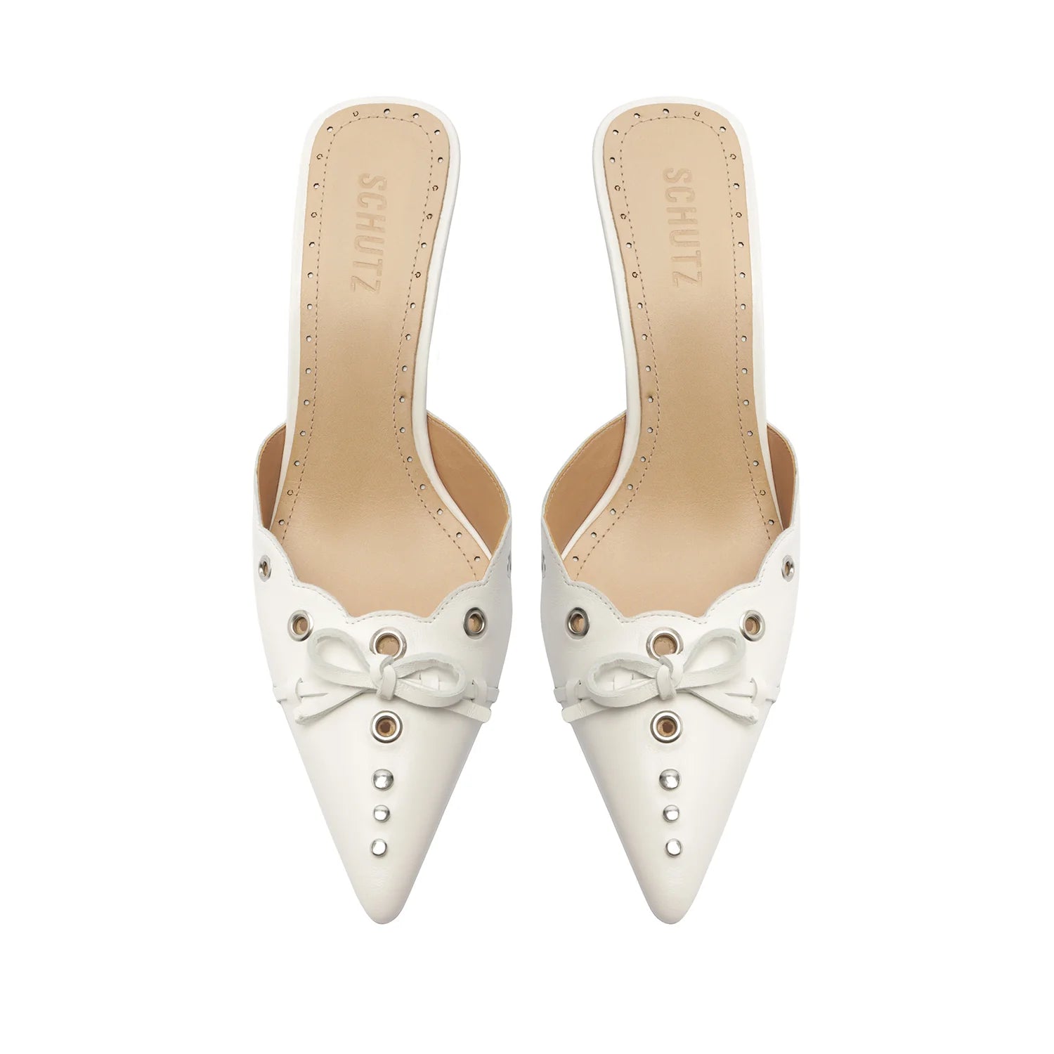 Hilly Leather Pump - White by Schutz — alternate view