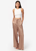 Reggie Wide Leg Pant - Latte by Cami NYC — alternate view