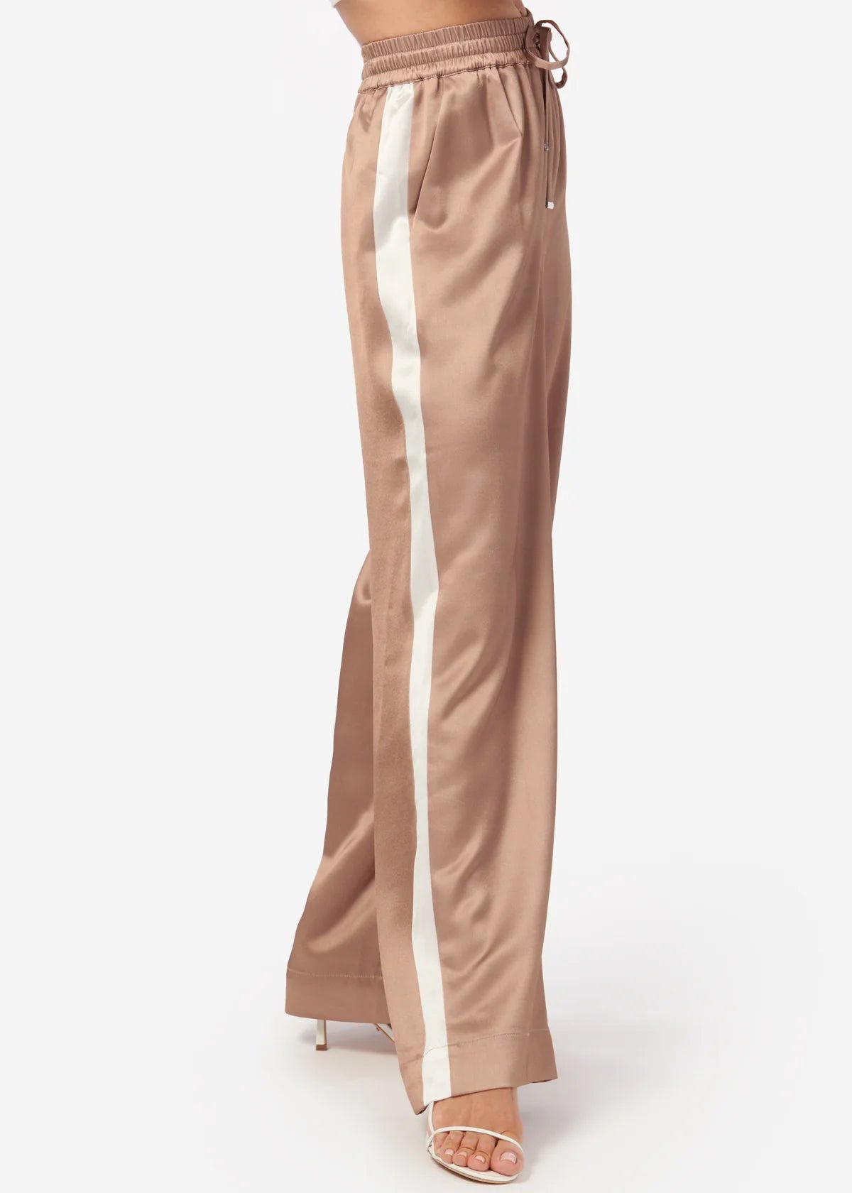 Reggie Wide Leg Pant - Latte by Cami NYC — view 3