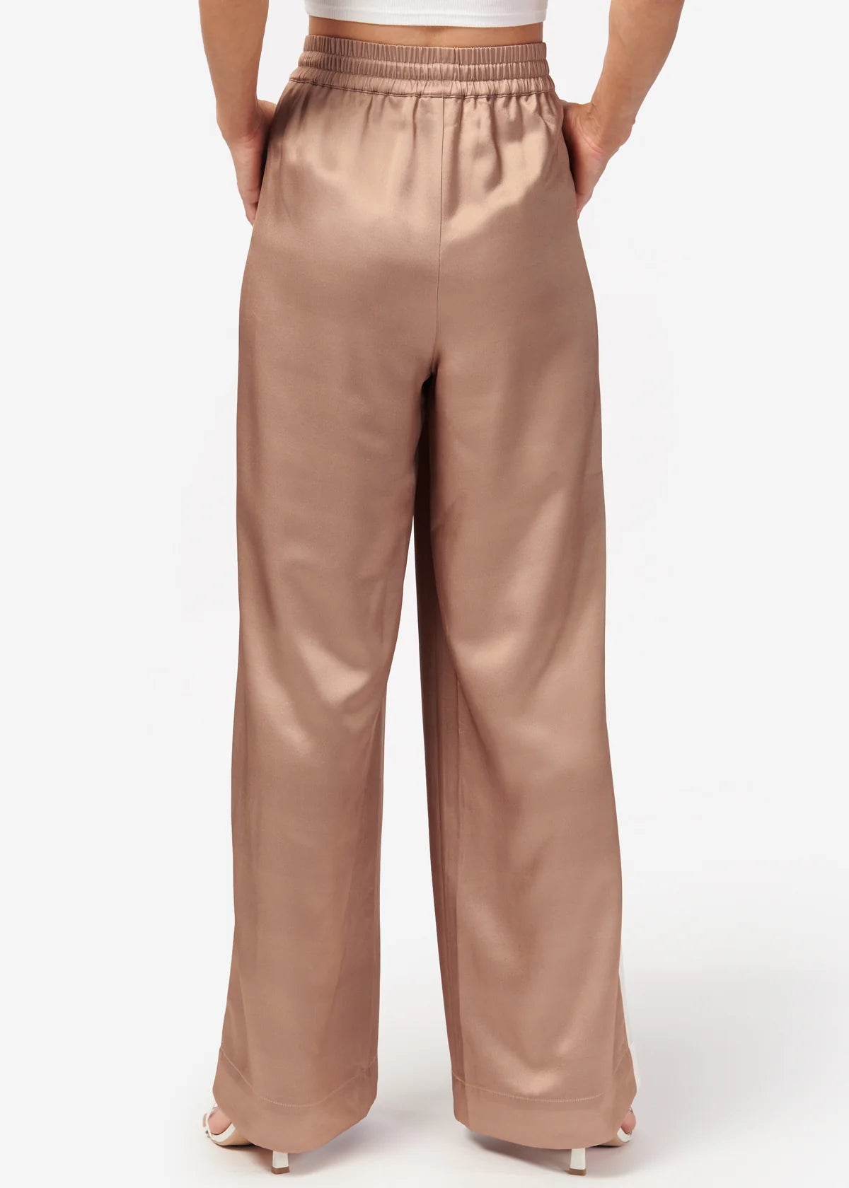 Reggie Wide Leg Pant - Latte by Cami NYC — view 5