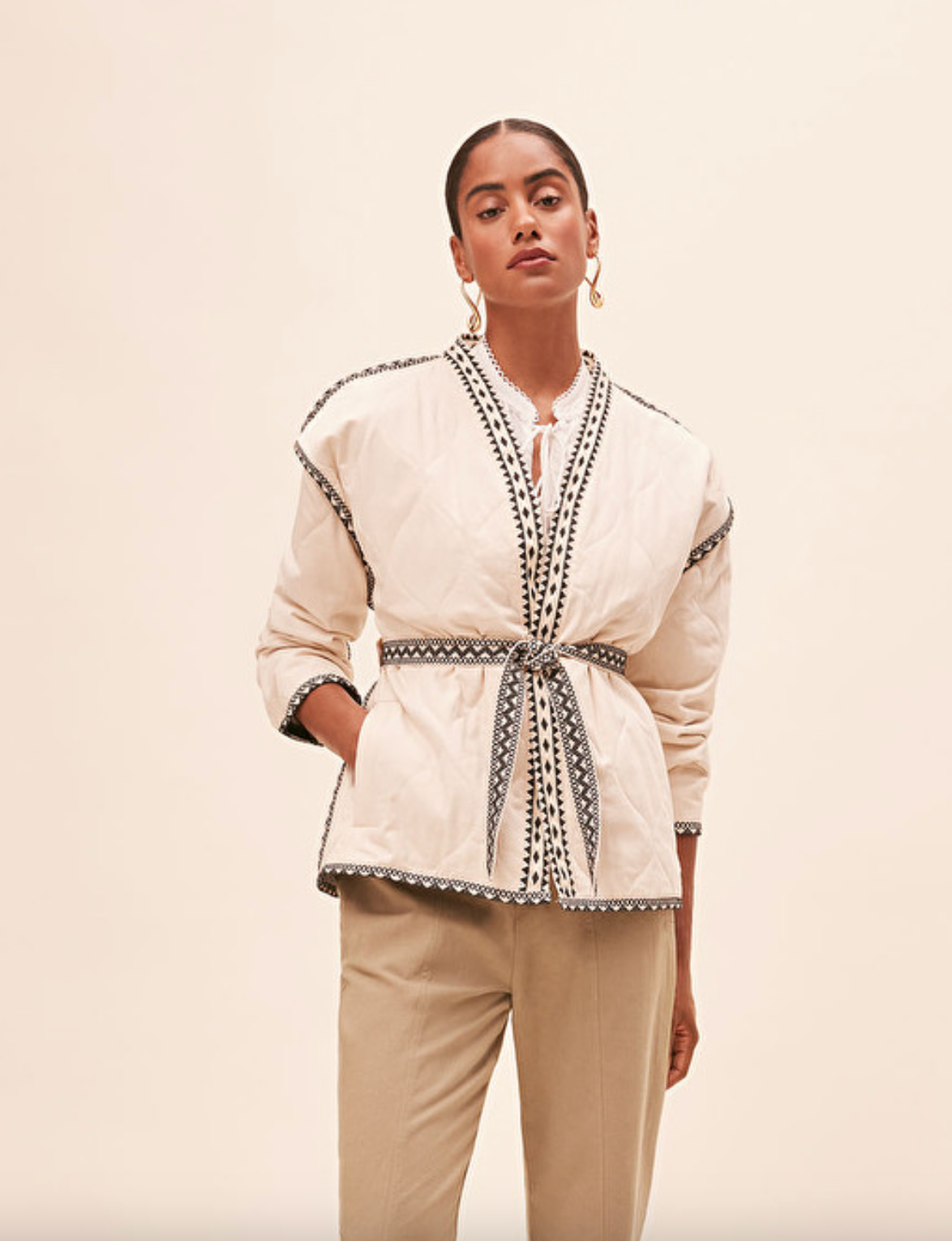 Evan Coat - Creme by Suncoo — alternate view