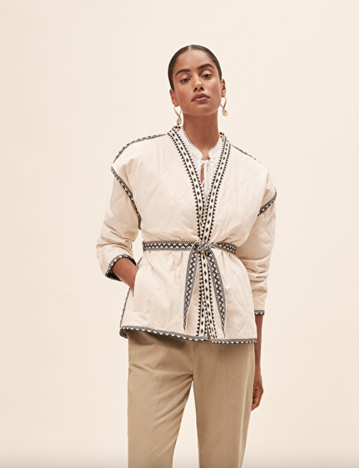 Evan Coat - Creme by Suncoo — alternate view
