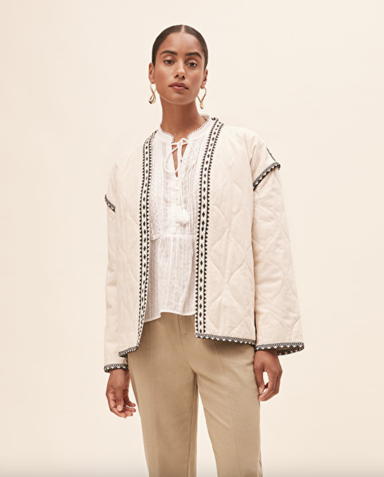 Evan Coat - Creme by Suncoo | 25 South Boutiques