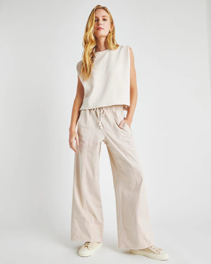Annika Wide Leg Pant - Moonstone by Splendid | 25 South Boutiques