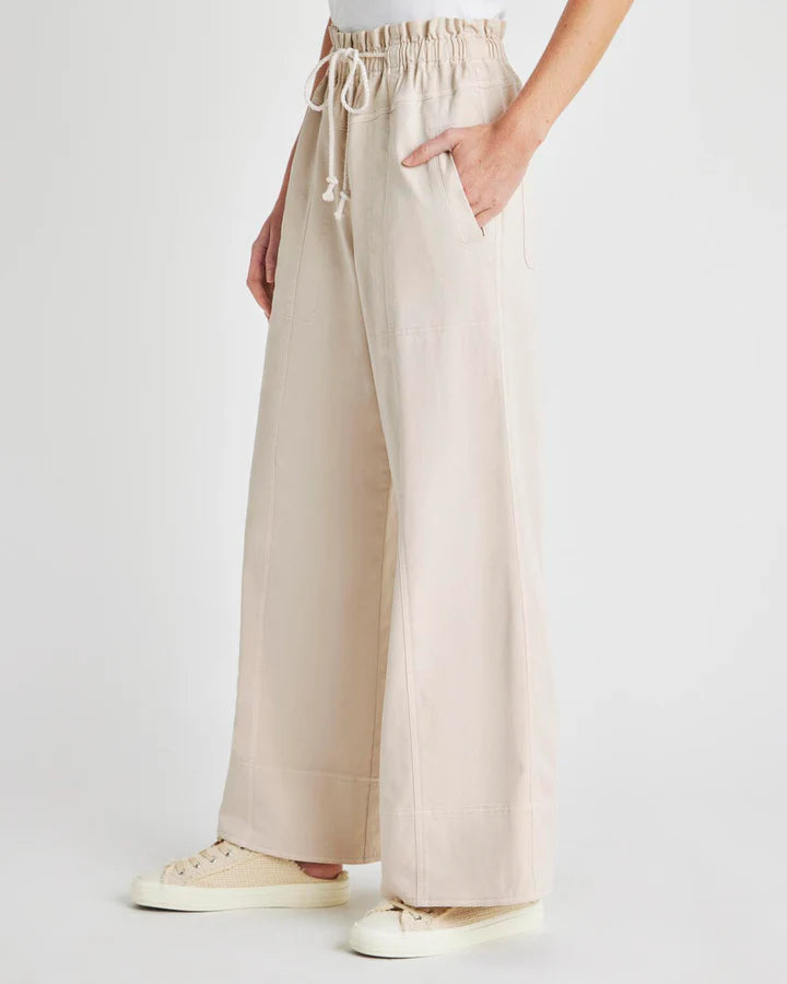 Annika Wide Leg Pant - Moonstone by Splendid — view 4