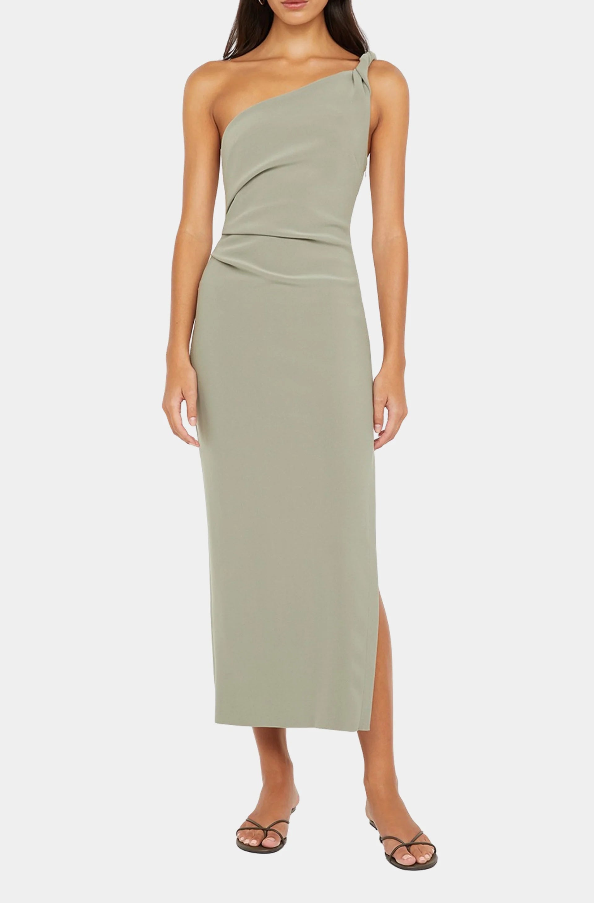Ariven Asym Midi Dress - Sage by Bec & Bridge | 25 South Boutiques