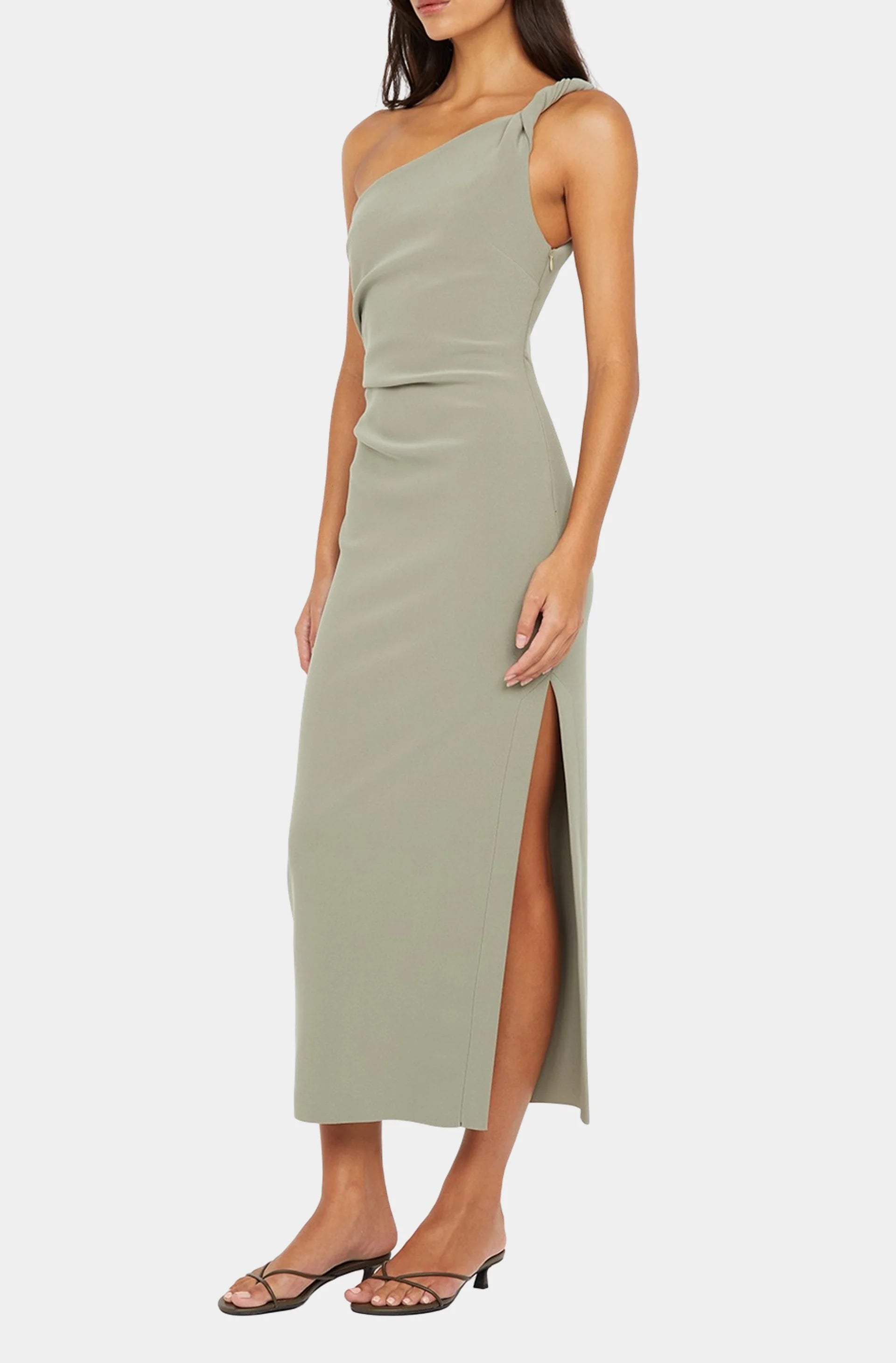 Ariven Asym Midi Dress - Sage by Bec & Bridge — alternate view