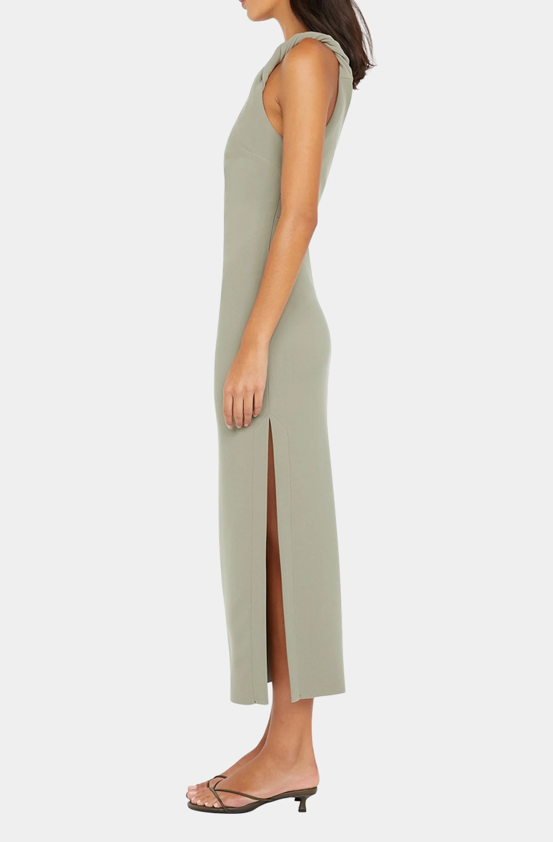 Ariven Asym Midi Dress - Sage by Bec & Bridge — view 3