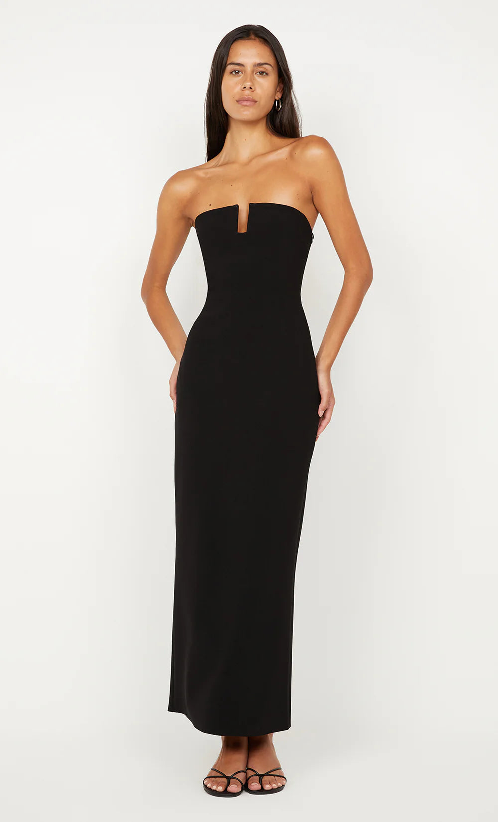 Rafi Strapless Dress - Black by Bec & Bridge — alternate view