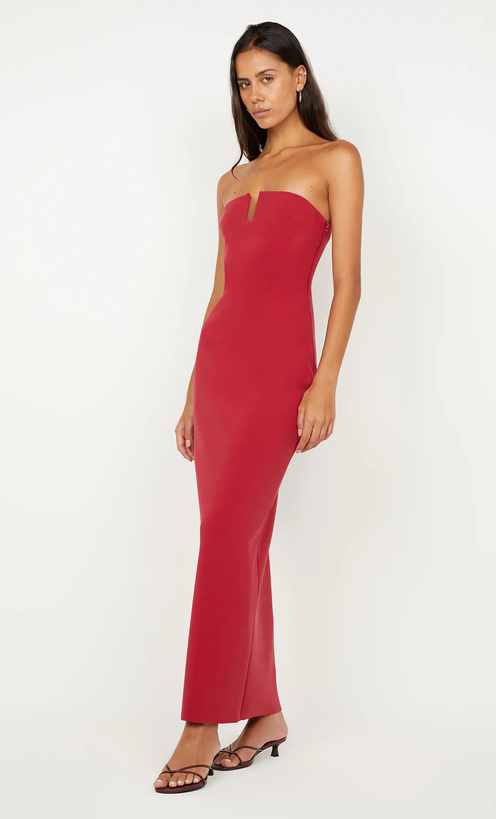 Rafi Strapless Dress - Cherry by Bec & Bridge — alternate view