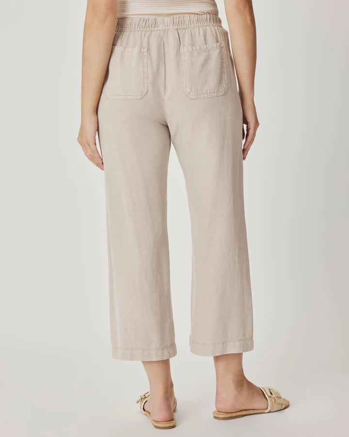 Angie Crop Wide Leg Pant - Fawn by Splendid — view 5