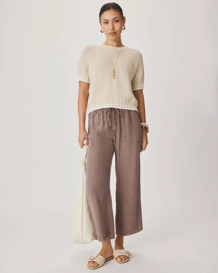 Angie Crop Wide Leg Pant - Wicker by Splendid | 25 South Boutiques