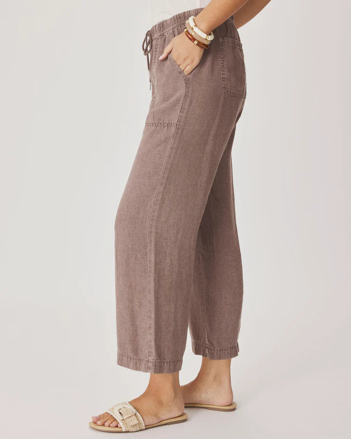 Angie Crop Wide Leg Pant - Wicker by Splendid — view 3