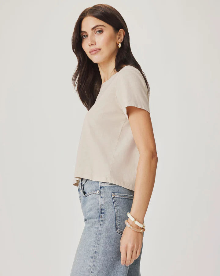 Louisa Short Sleeve Tee - Fawn by Splendid — view 3