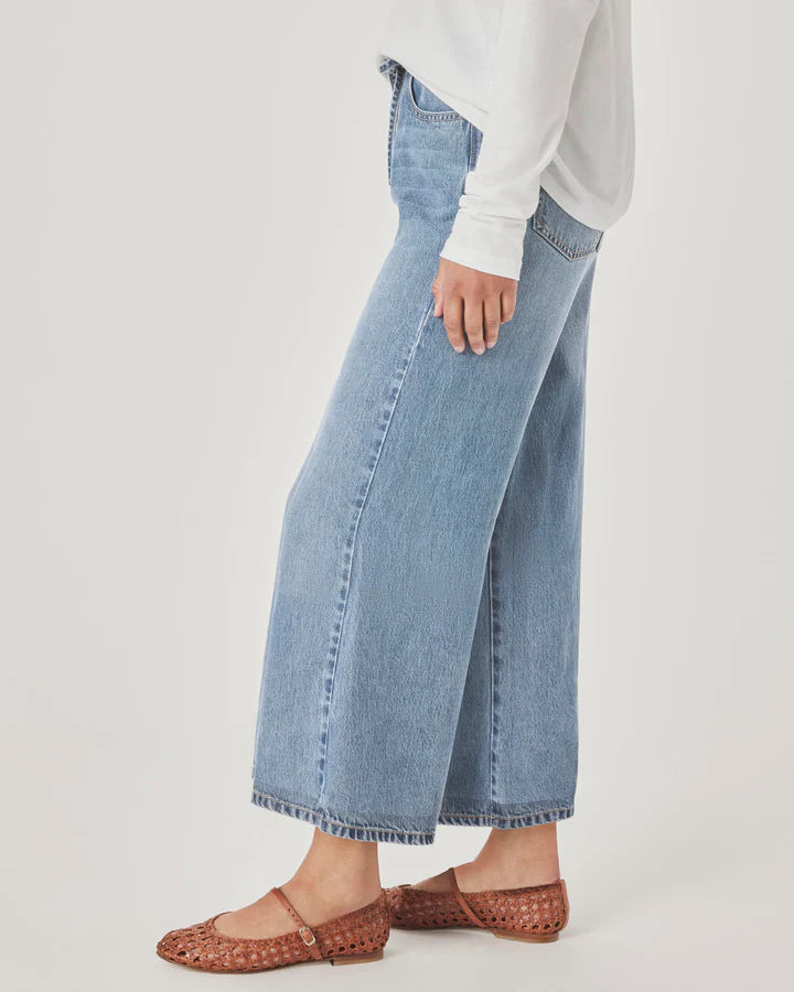 Lounge Denim Crop Pant - Indigo by Splendid — view 3
