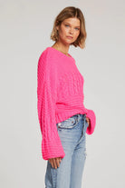 Ronnie Sweater - Hot Pink by Saltwater Luxe — alternate view
