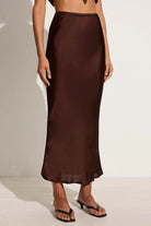 Ancora Skirt - Dark Truffle by Faithfull the Brand — alternate view