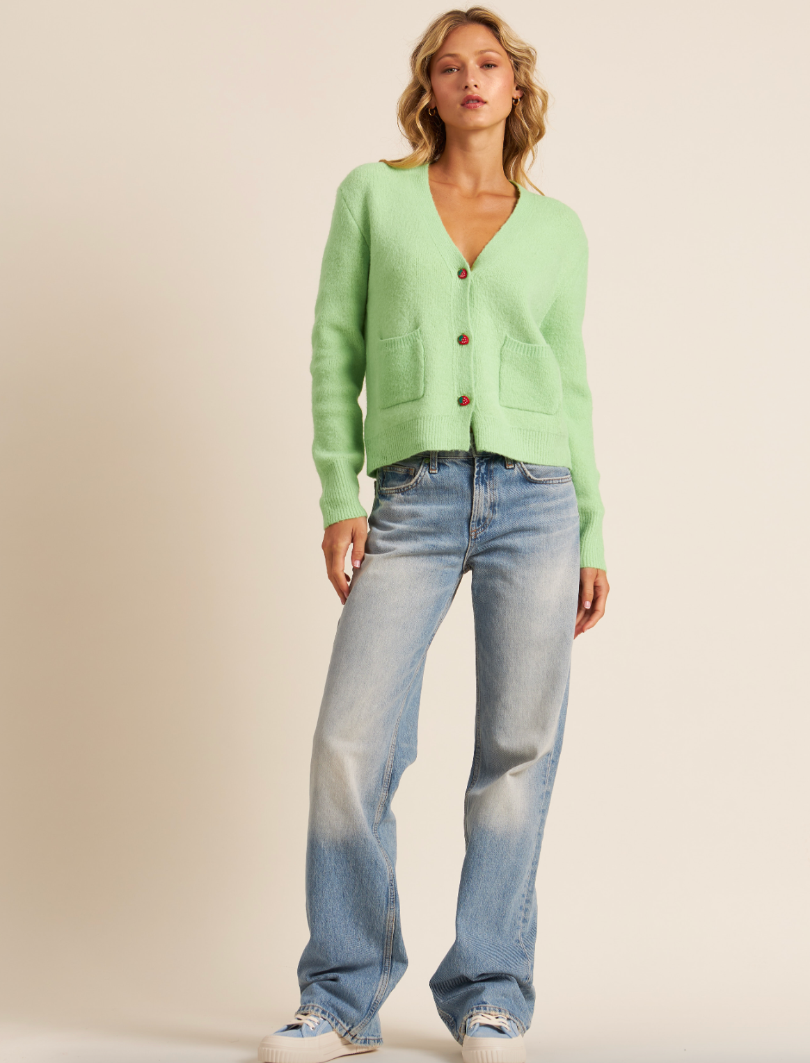 Pierre Cardigan - Pistachio by John & Jenn — view 3