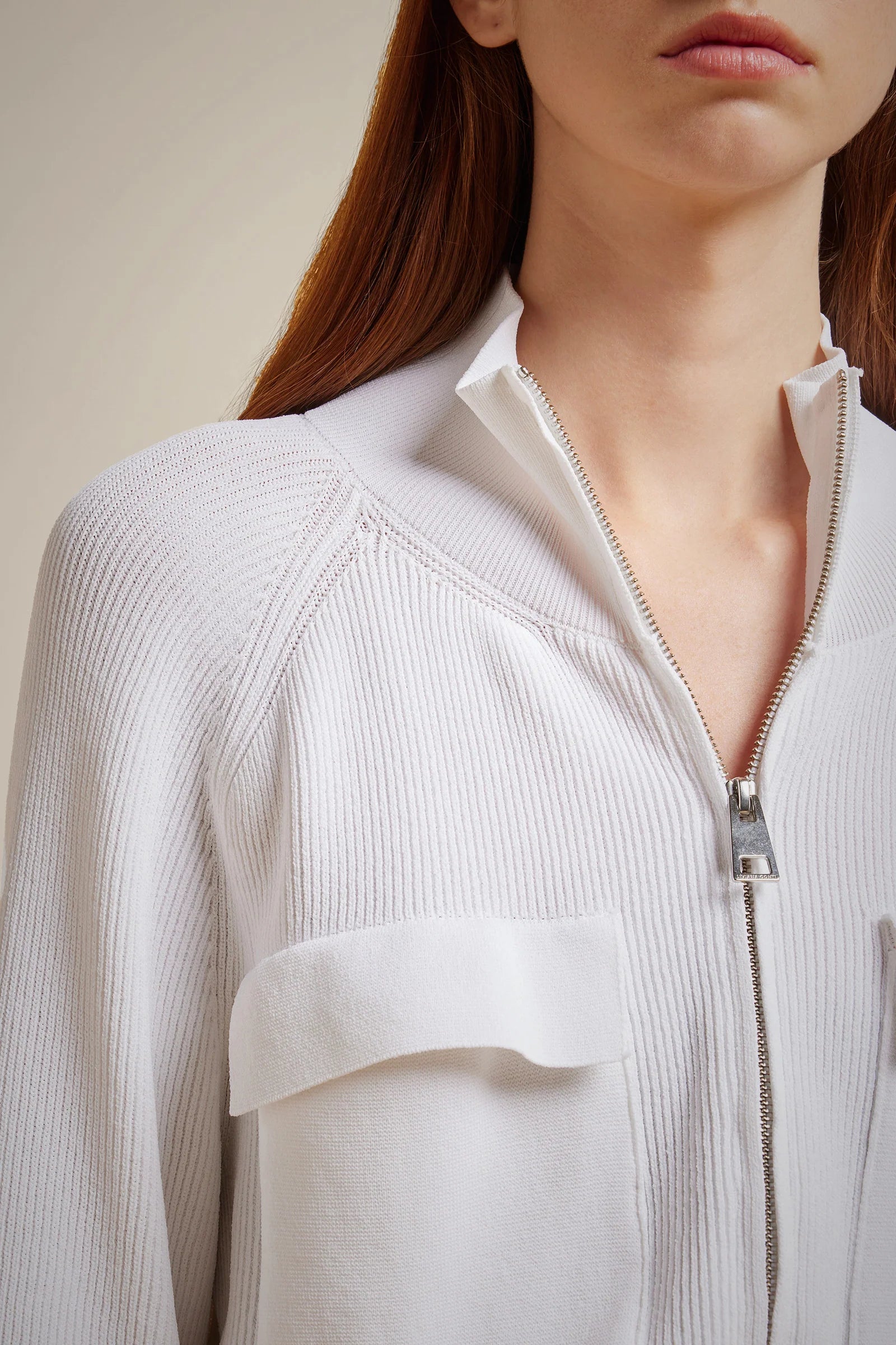 Pocket Cardigan - Bianco by Liviana Conti — view 3