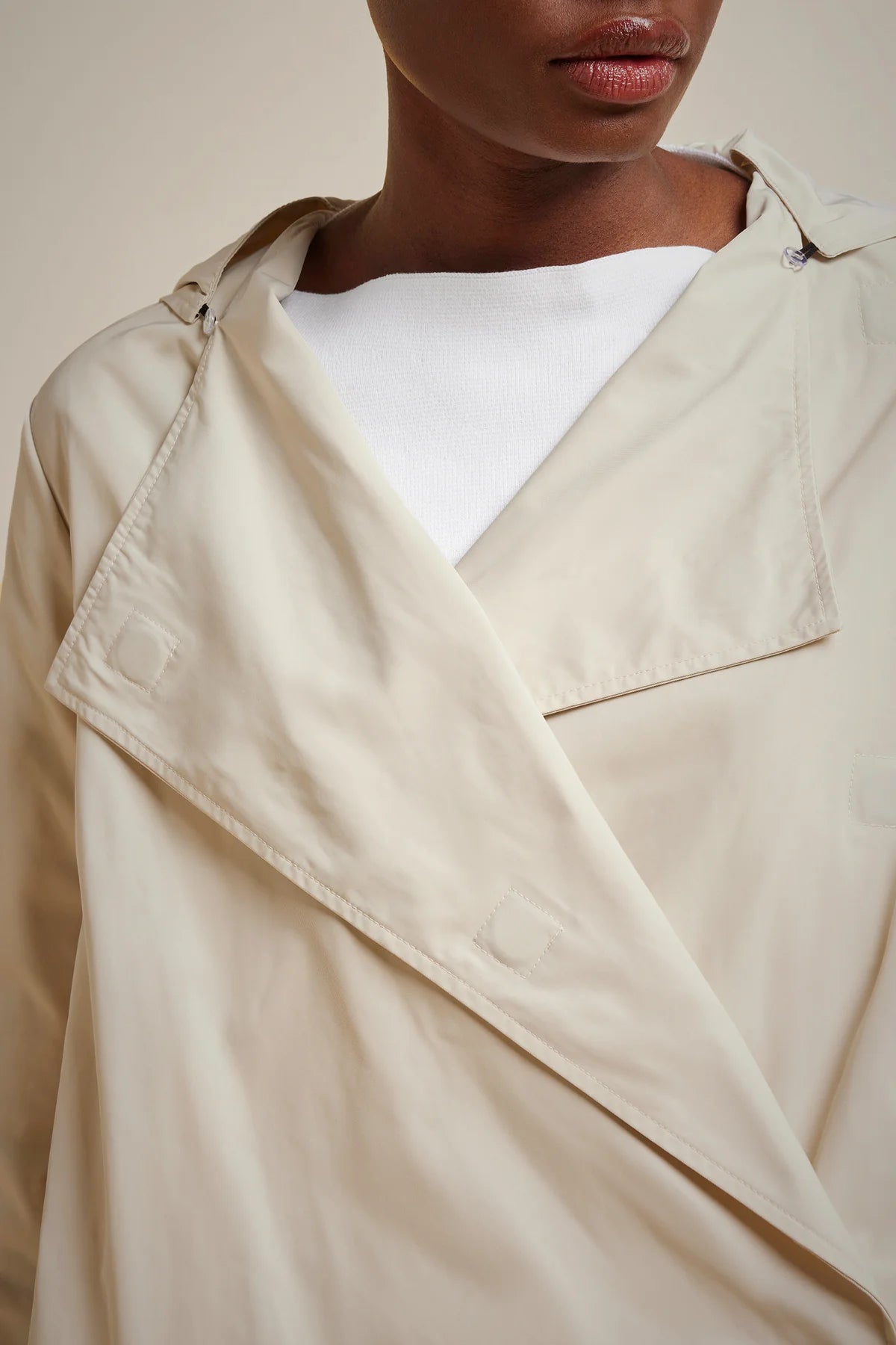 Hooded Dust Coat - Clay by Liviana Conti — alternate view