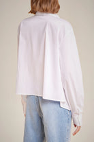 Ruffle Accent Shirt - White by Liviana Conti — view 5