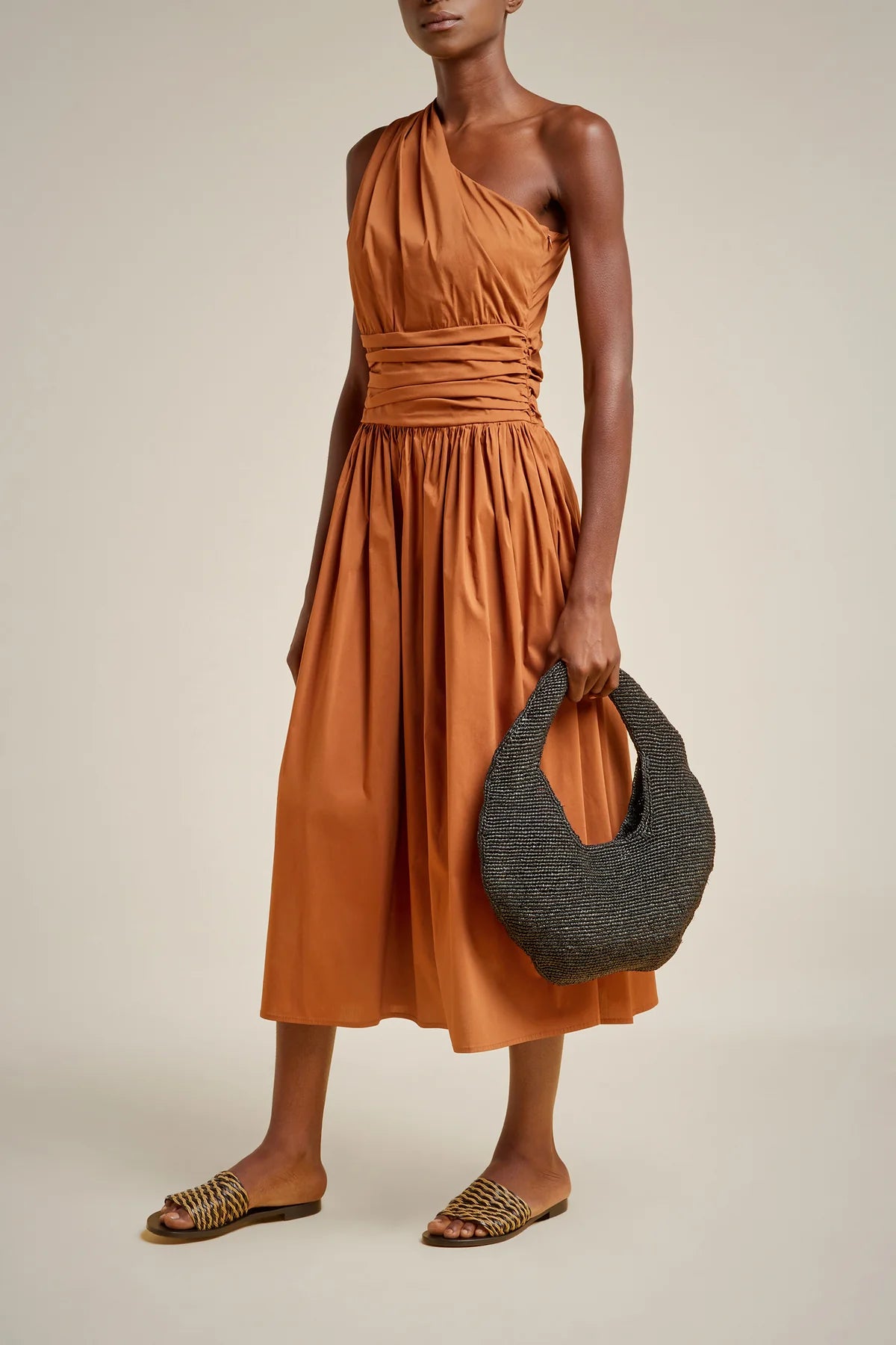 One Shoulder Dress - Hazelnut by Liviana Conti | 25 South Boutiques