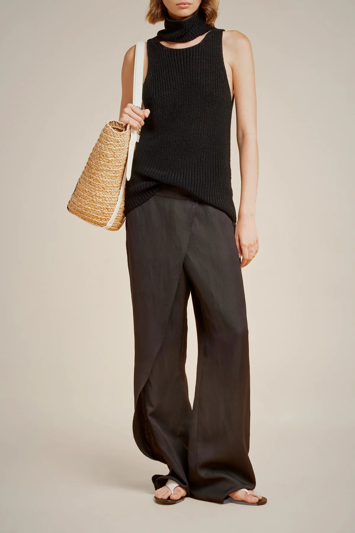 Straight Leg Trousers - Black by Liviana Conti | 25 South Boutiques