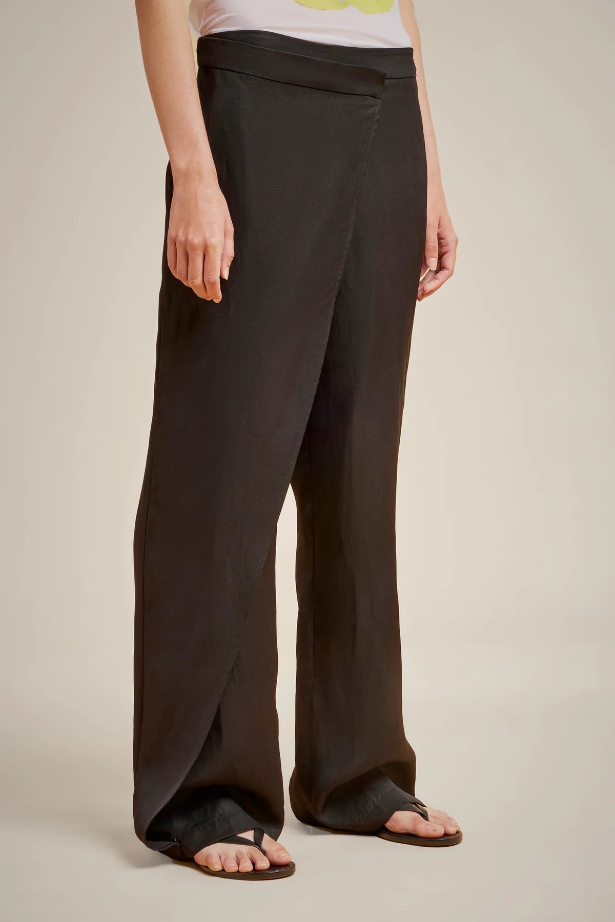 Straight Leg Trousers - Black by Liviana Conti — alternate view