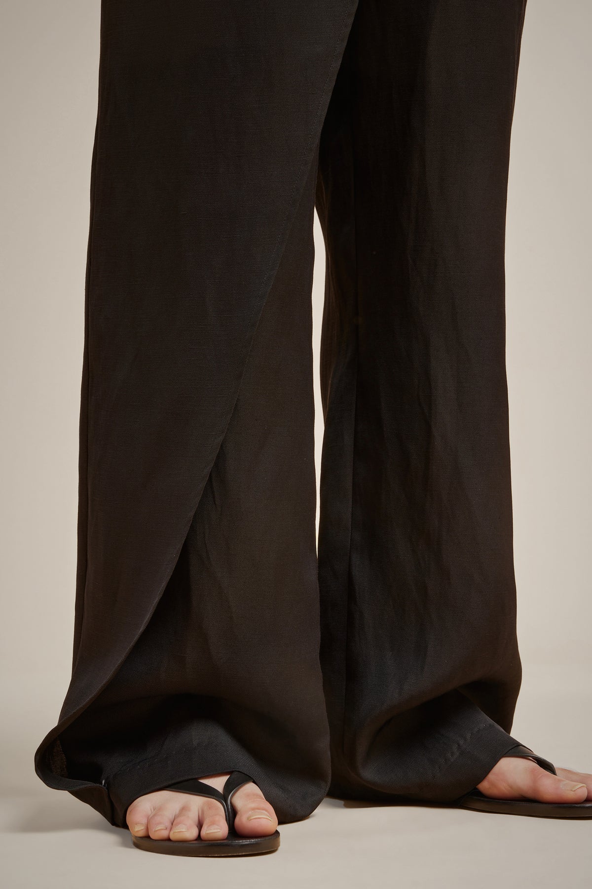 Straight Leg Trousers - Black by Liviana Conti — view 4