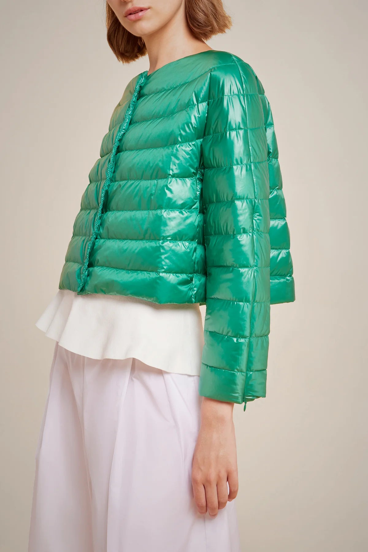 Down Filled Jacket - Aloe by Liviana Conti — alternate view