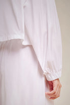 Taffeta Bomber Jacket - White by Liviana Conti — view 3