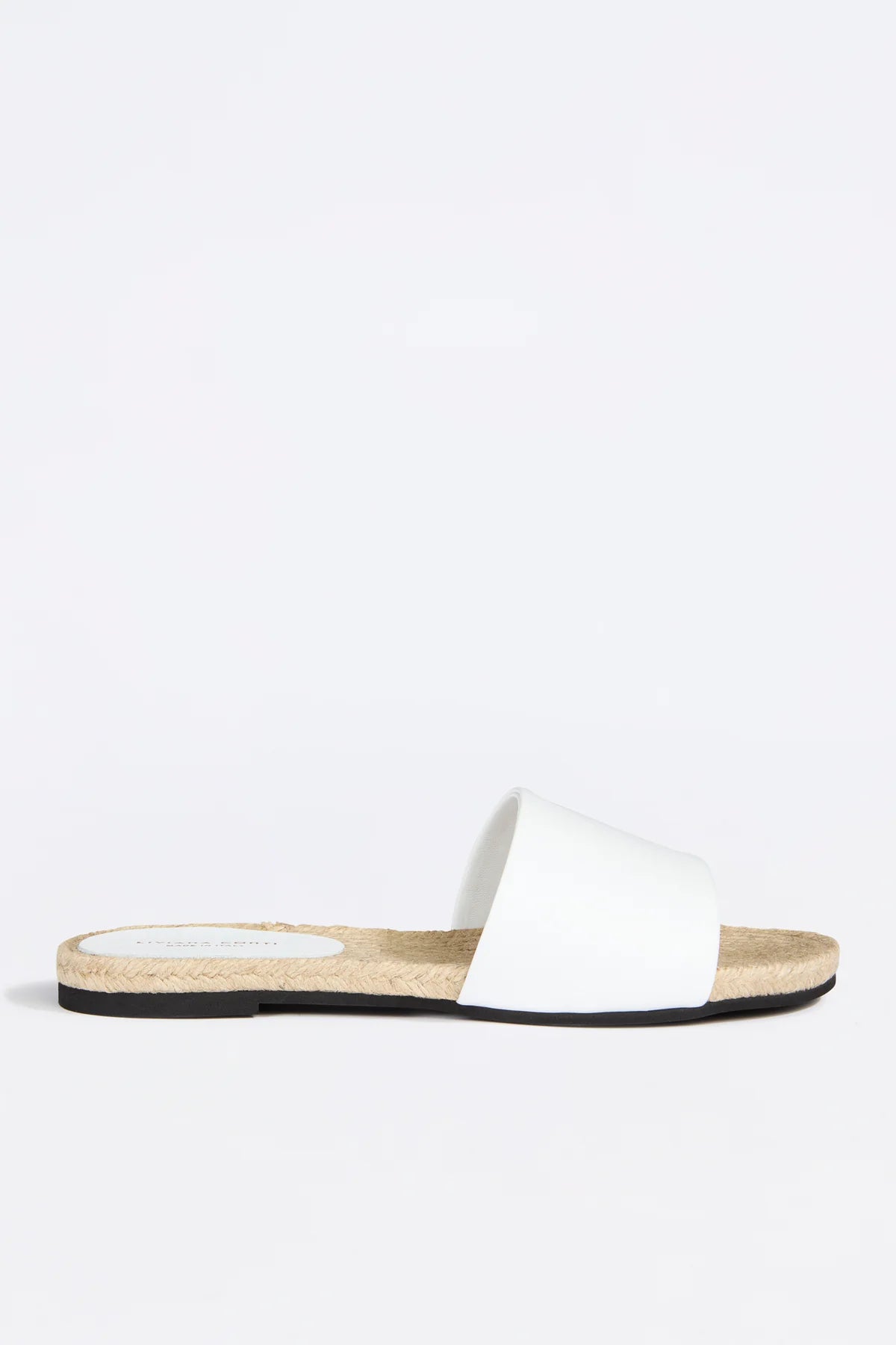 Rope Flat Mule - White by Liviana Conti | 25 South Boutiques