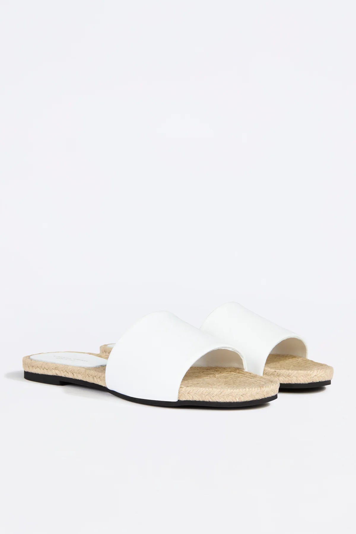 Rope Flat Mule - White by Liviana Conti — alternate view