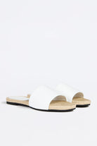 Rope Flat Mule - White by Liviana Conti — alternate view