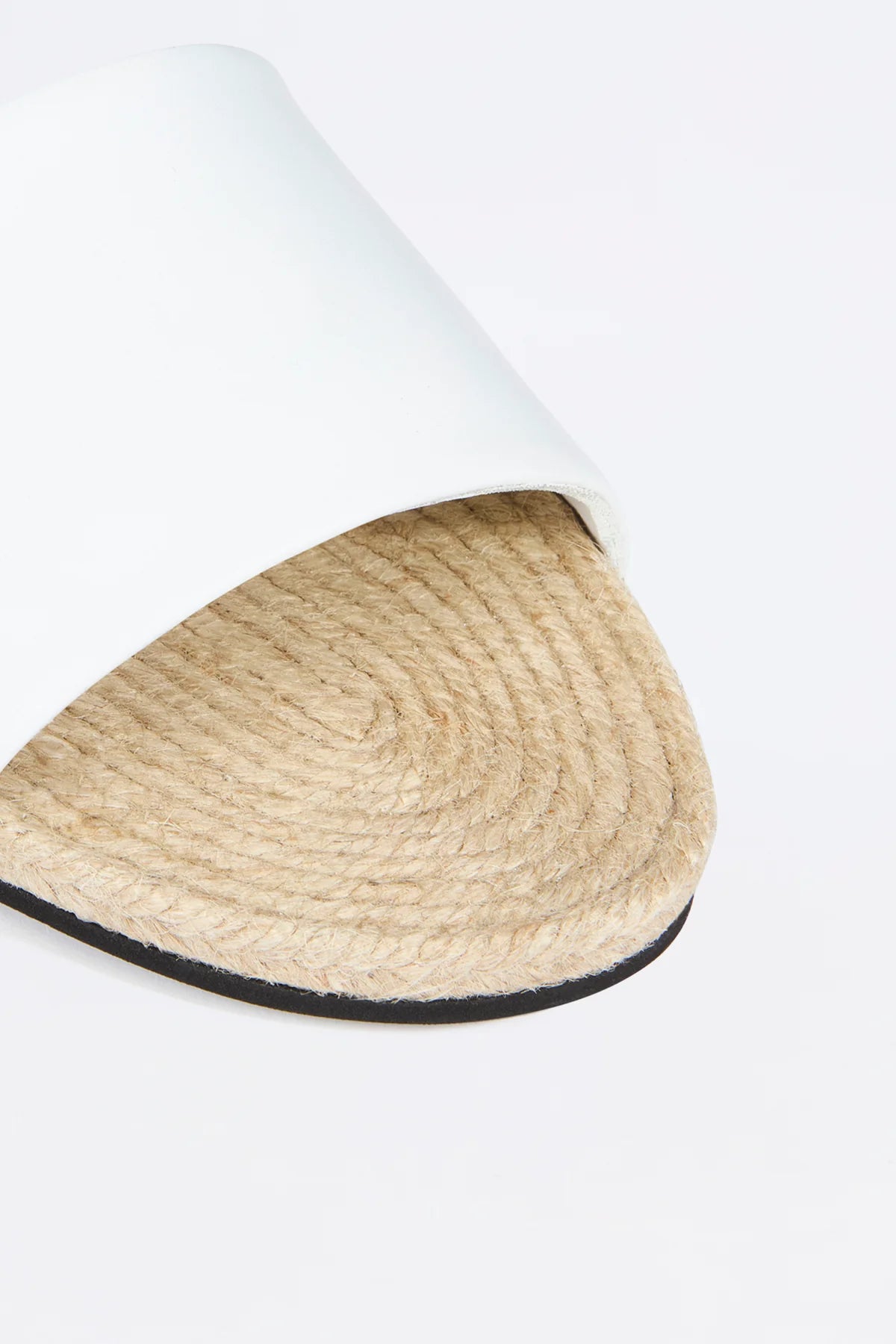 Rope Flat Mule - White by Liviana Conti — view 4
