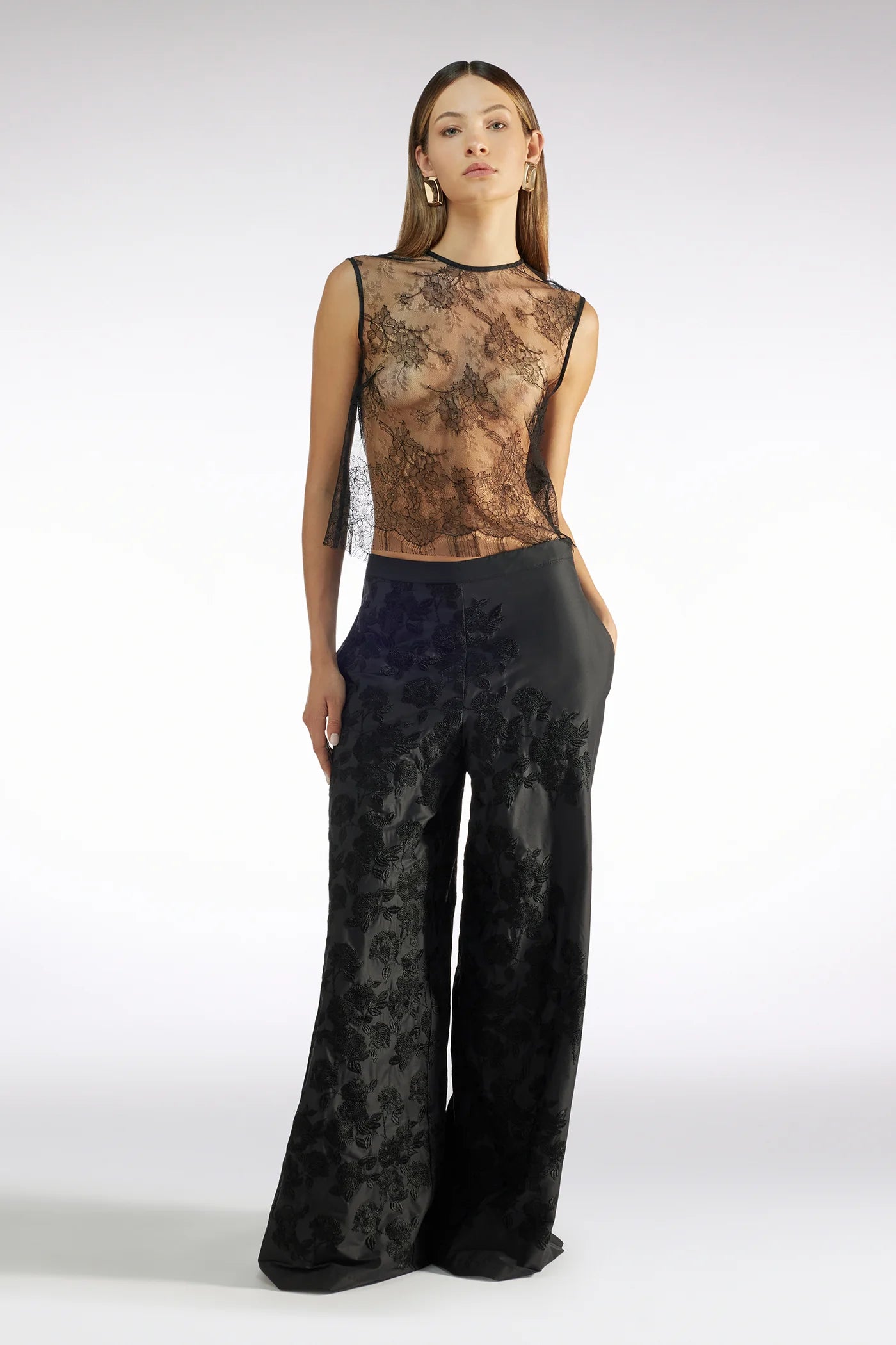 Fanny Lace Top - Black by Liviana Conti — alternate view