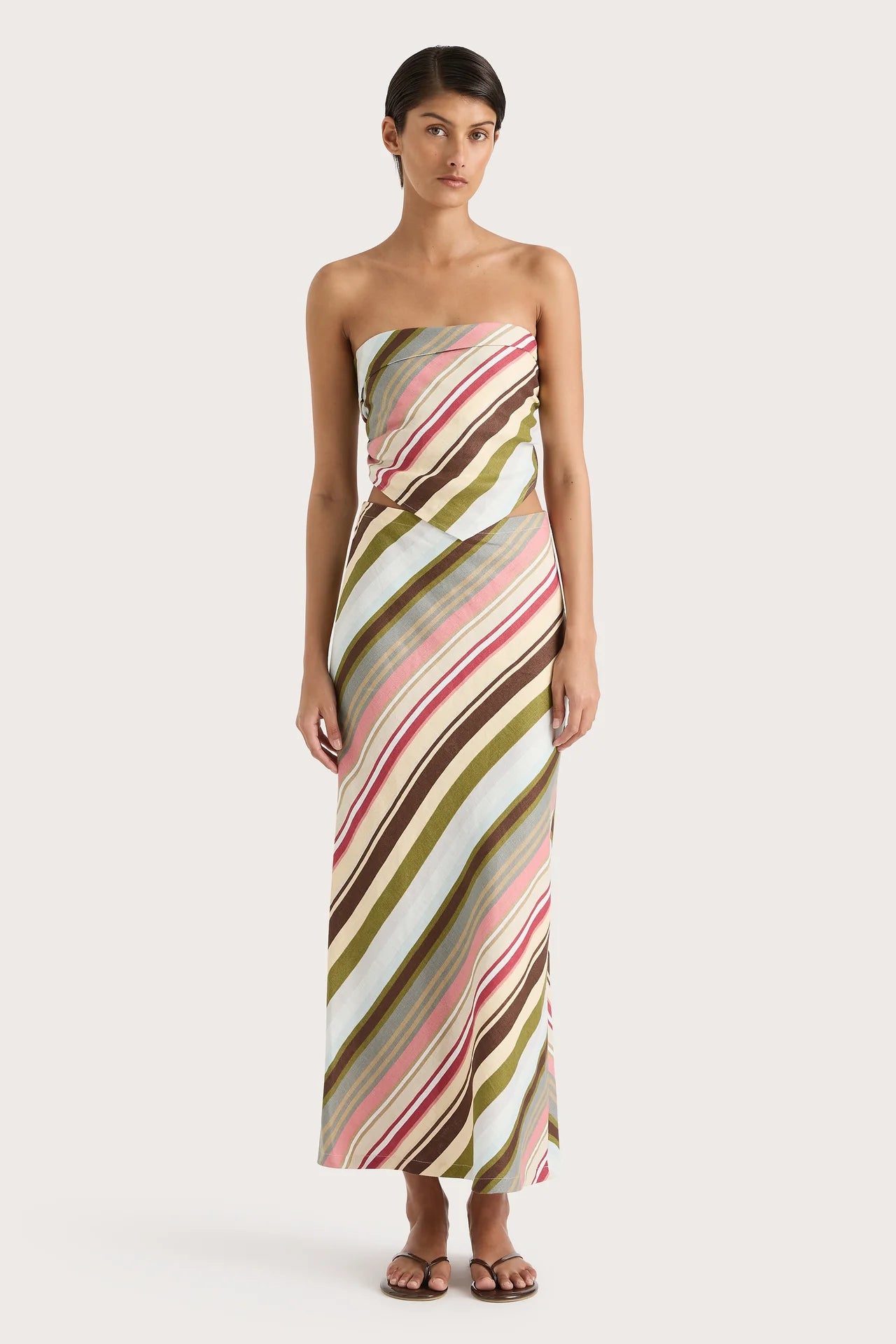Antibes Strapless Top - Stripe by Faithfull the Brand — view 3