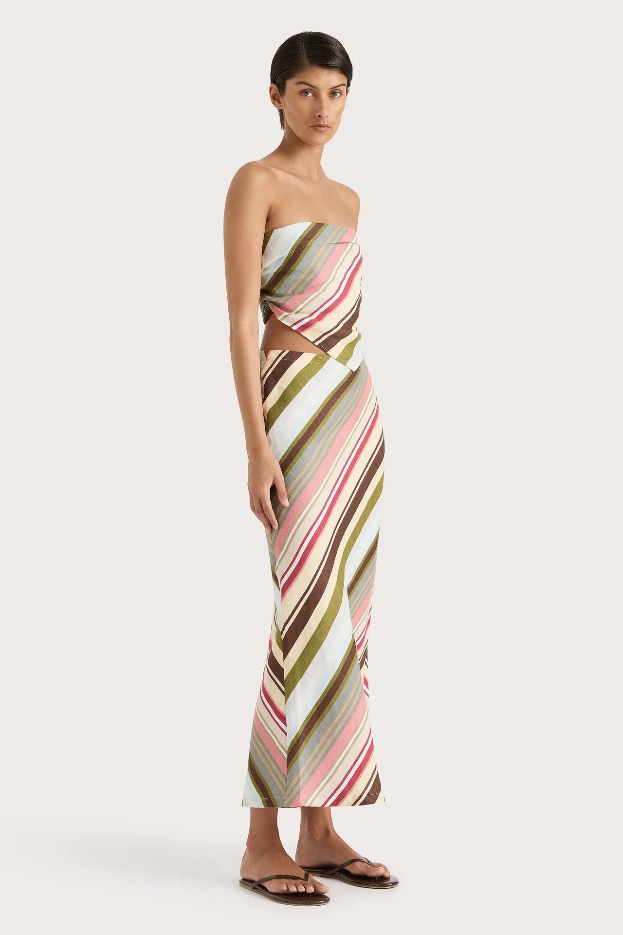 Antibes Strapless Top - Stripe by Faithfull the Brand — view 4