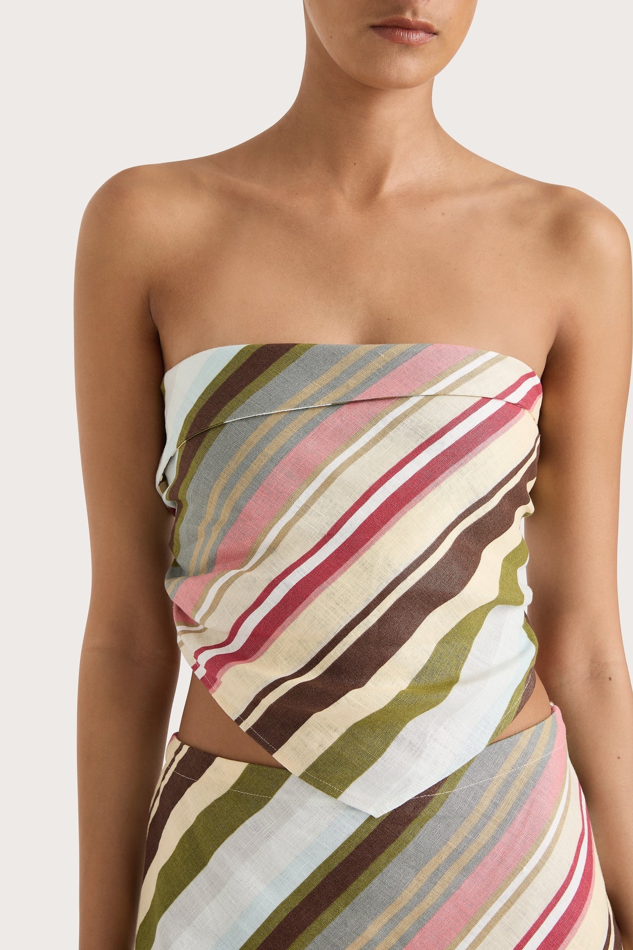 Antibes Strapless Top - Stripe by Faithfull the Brand — alternate view