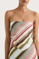 Antibes Strapless Top - Stripe by Faithfull the Brand — alternate view
