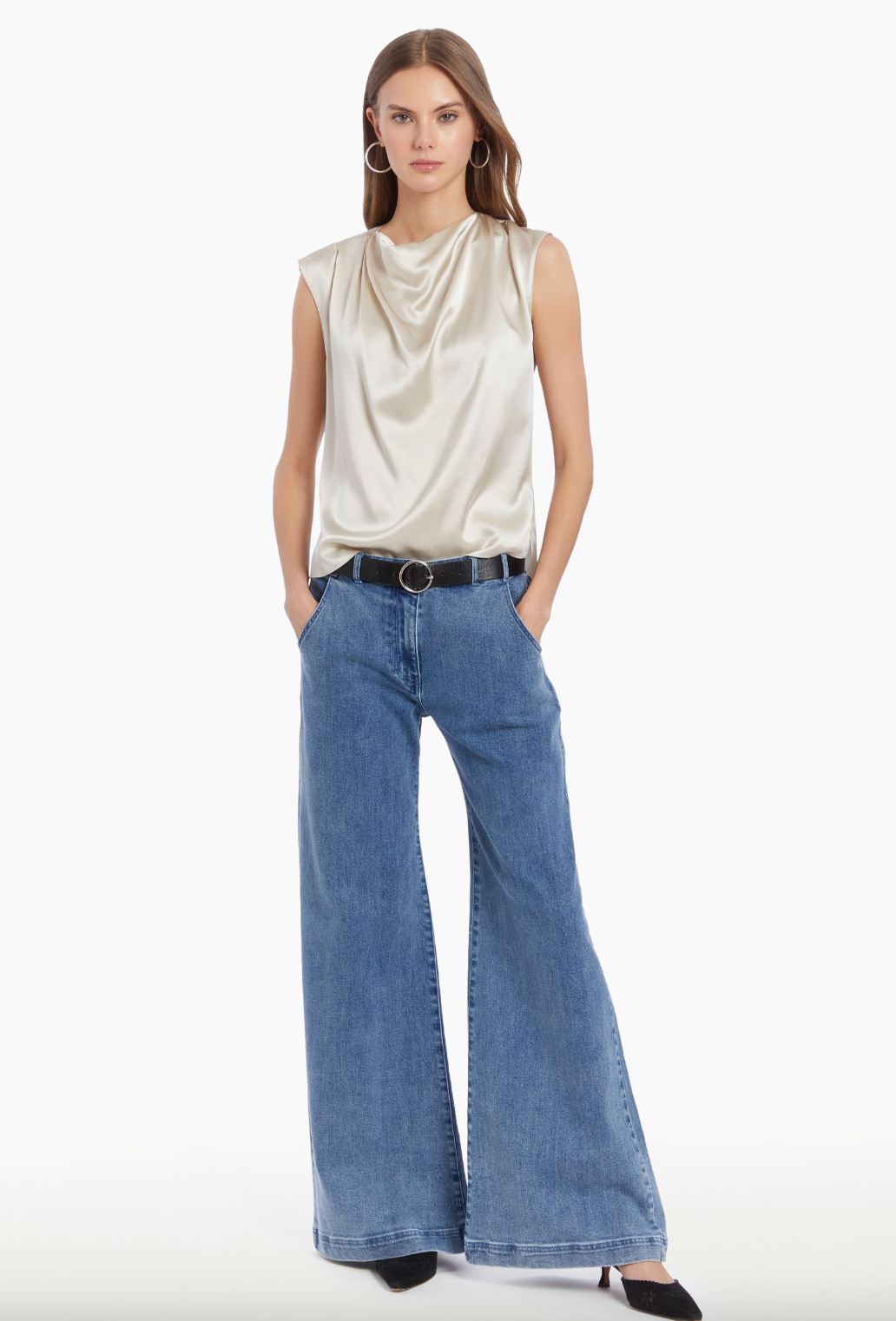 Freya Top - Chalk by Amanda Uprichard — view 3