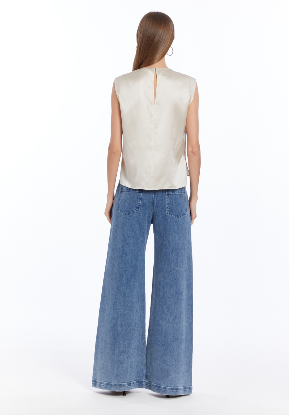 Freya Top - Chalk by Amanda Uprichard — view 4